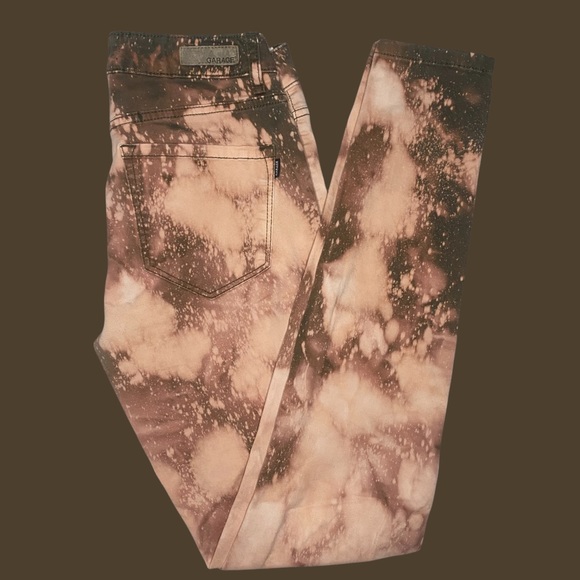 Green Bleached Skinny Jeans - Picture 5 of 6